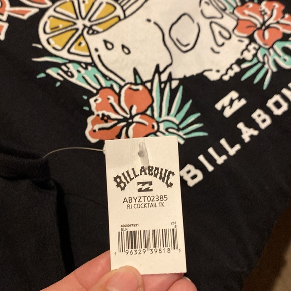 NWT Ron Jon Billabong Collab Cotton Sleeveless Tank Black Size Small. - Picture 5 of 6